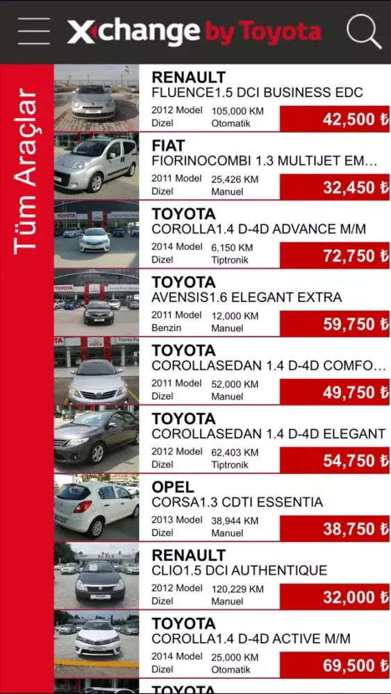 Xchange by Toyota سکرین شاٹس