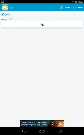 My weight tracker Screenshots