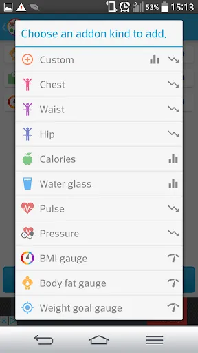 My weight tracker Screenshots