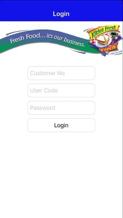 Capturas de tela do KF Mobile Ordering