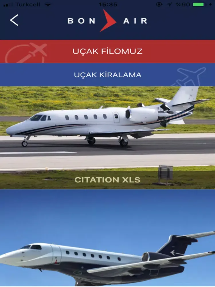 BonAir Havacılık iPad  Ekran Görüntüleri