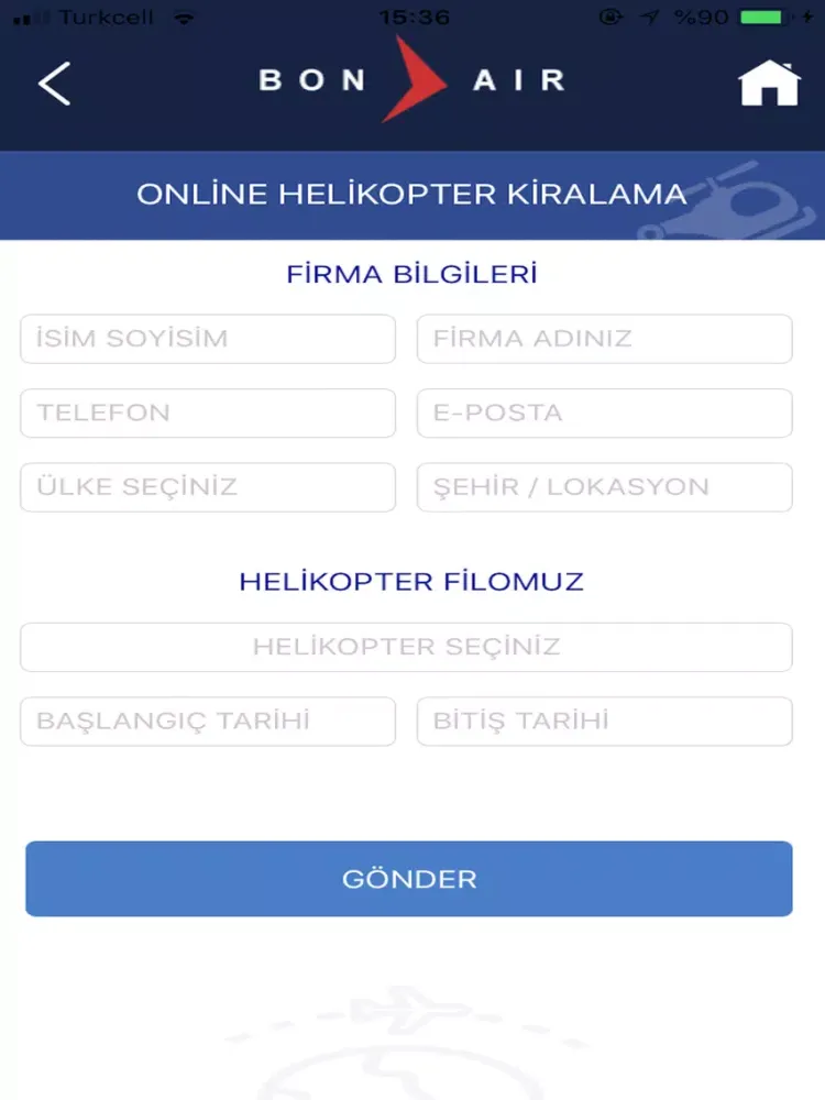 BonAir Havacılık iPad  Ekran Görüntüleri