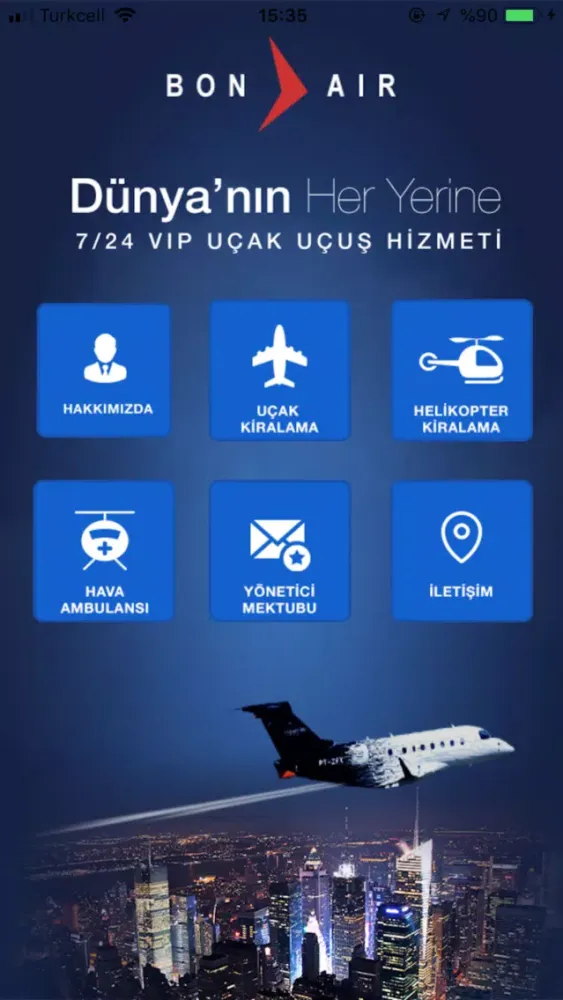 BonAir Havacılık Ekran Görüntüleri