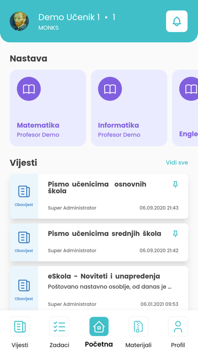 eŠkola應用截圖