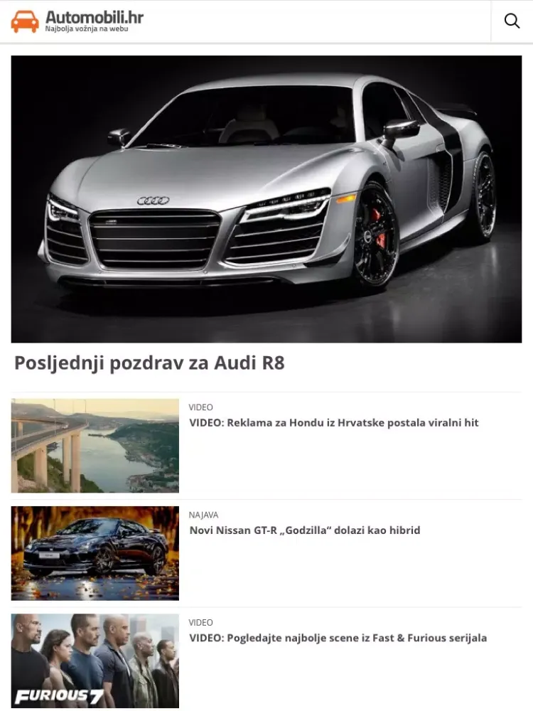 Automobili.hr iPad  Ekran Görüntüleri