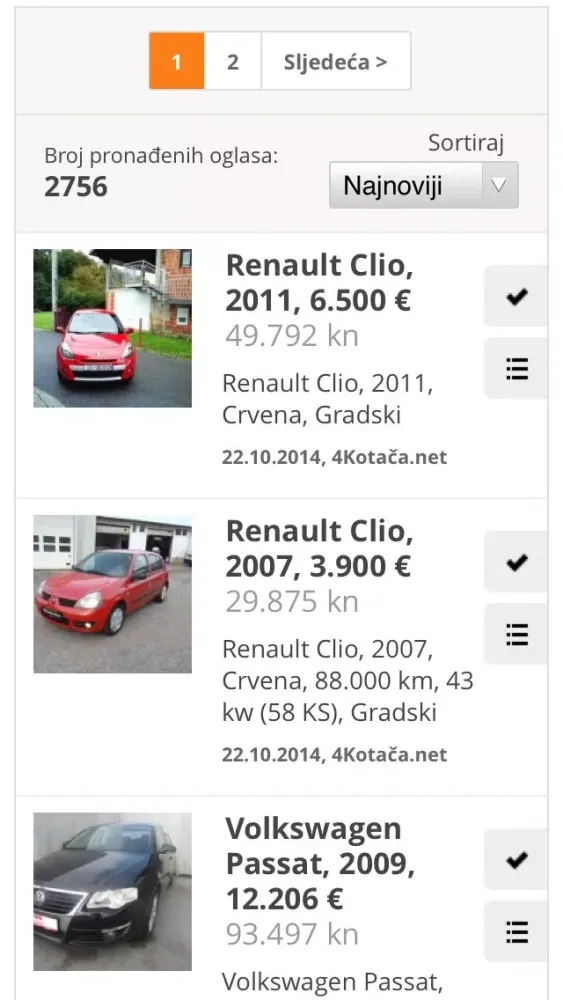 Automobili.hr Ekran Görüntüleri