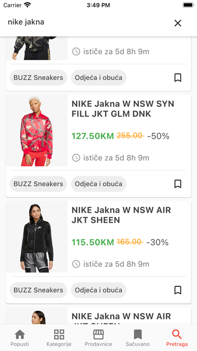 Tangkapan skrin MojPopust