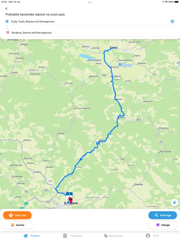 Zrzuty ekranu Zajedno na putu iPad 
