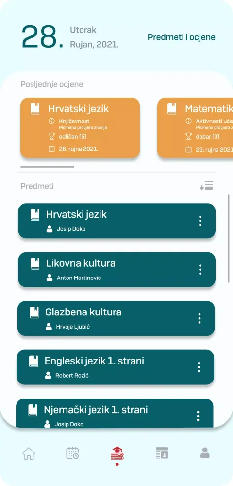 eDnevnik Screenshots