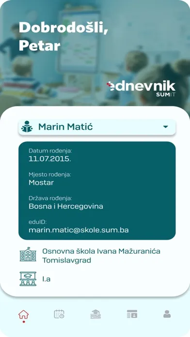 Captures d'écran de eDnevnik