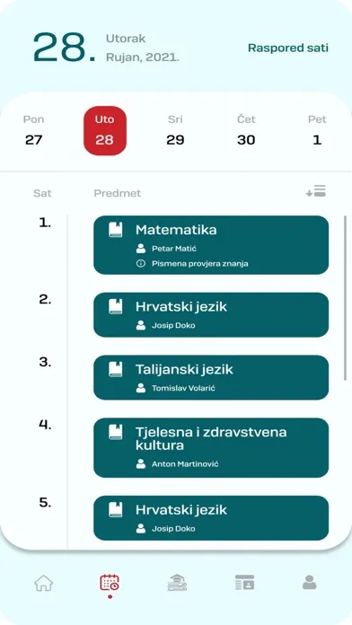 Captures d'écran de eDnevnik