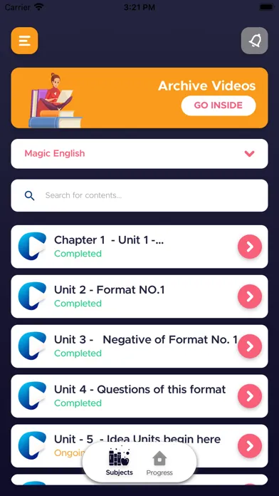 Captures d'écran de Magic English