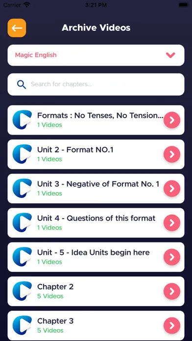 Captures d'écran de Magic English