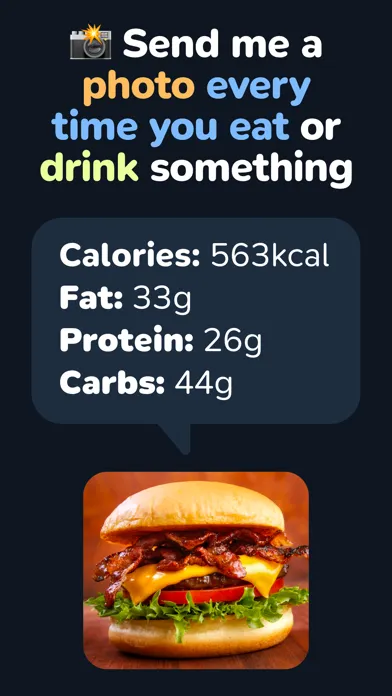 Capturas de tela do Food Tracker by Meals.Chat
