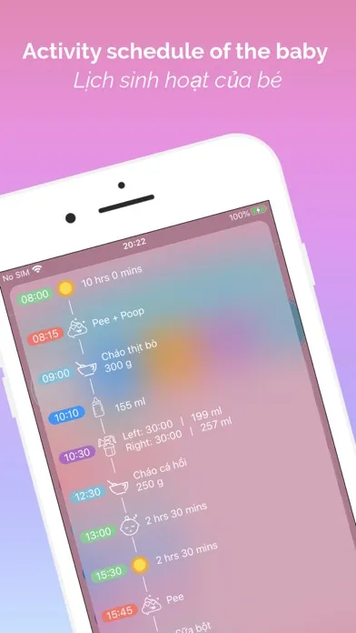 Capturas de pantalla de Baby Diary pumping