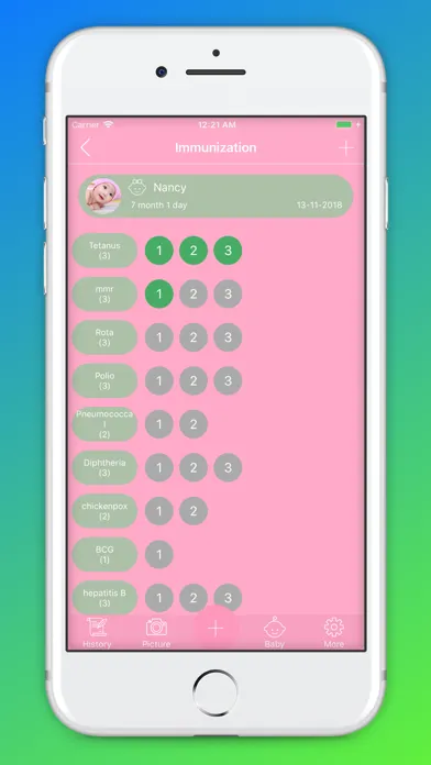 Capturas de pantalla de Baby Diary pumping