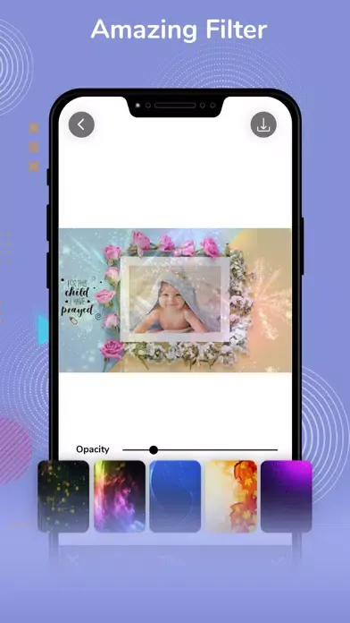Capturas de tela do Baby Photo Frames !