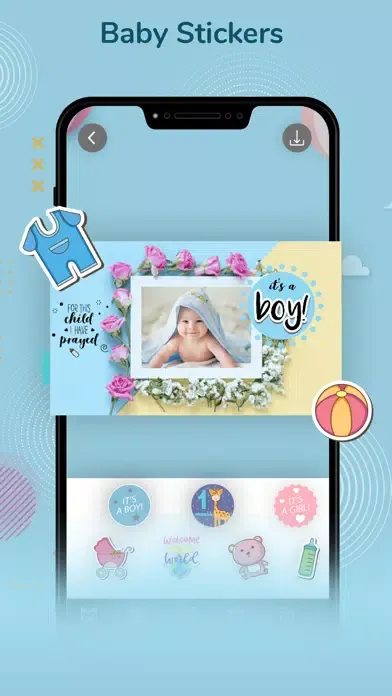 Capturas de tela do Baby Photo Frames !