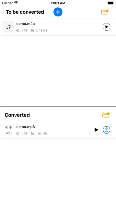 Capturas de tela do Converter: Audio & Video