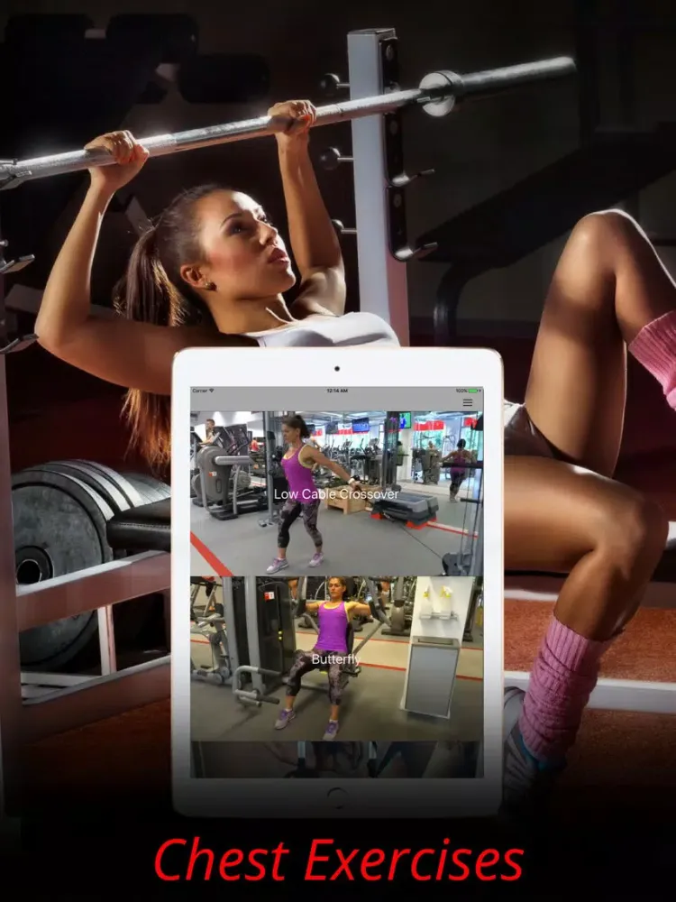Tangkapan layar Chest Exercises and Workouts for Building Muscle iPad 