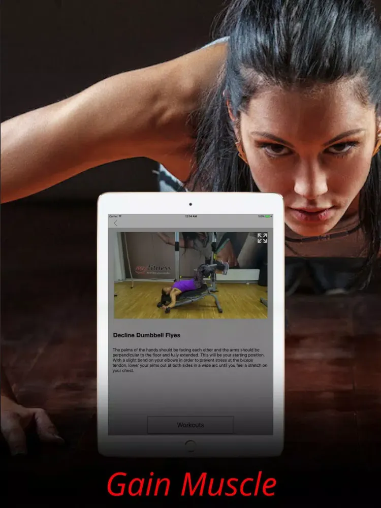 Tangkapan layar Chest Exercises and Workouts for Building Muscle iPad 