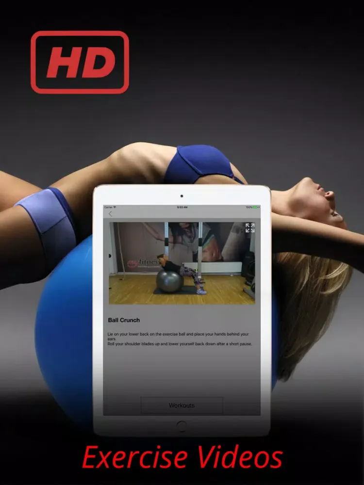 Gym Ball Exercises Bosu Workouts Training Routine iPad  Ekran Görüntüleri