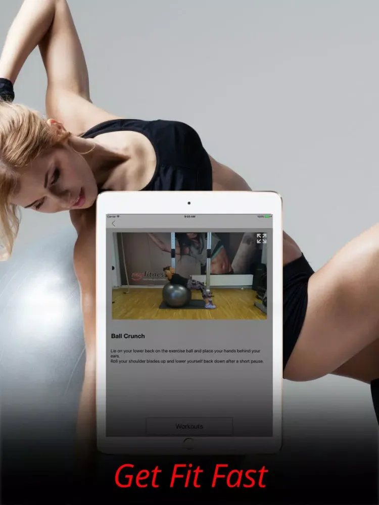 Gym Ball Exercises Bosu Workouts Training Routine iPad  Ekran Görüntüleri