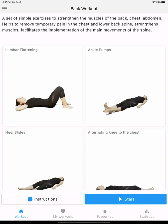 Tangkapan skrin Back Workout at Home iPad 