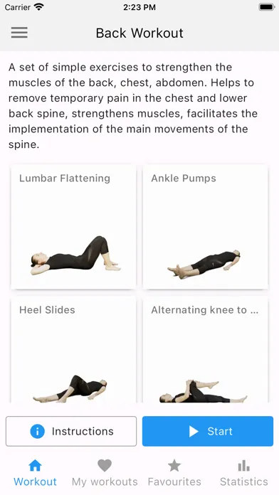 Tangkapan skrin Back Workout at Home