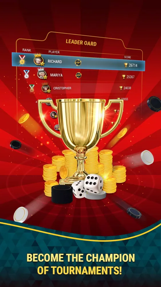 Zrzuty ekranu Backgammon Online