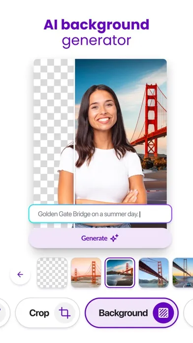 Tangkapan skrin Background Eraser · BG Remover