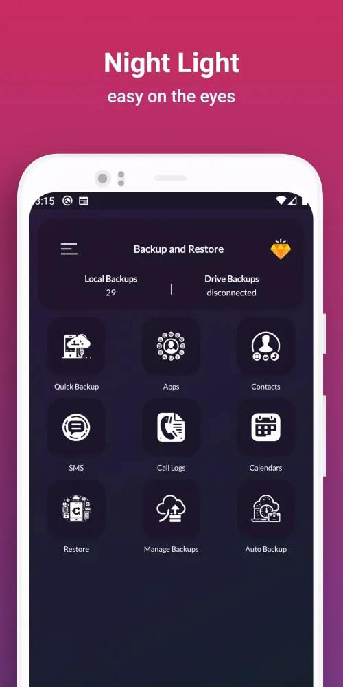 Backup & Restore SMS-Contacts Screenshots