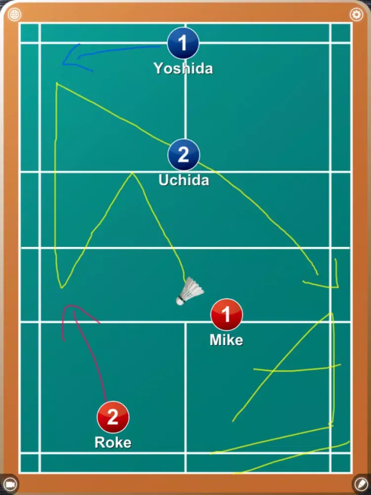 Ảnh chụp màn hình của Badminton board iPad 