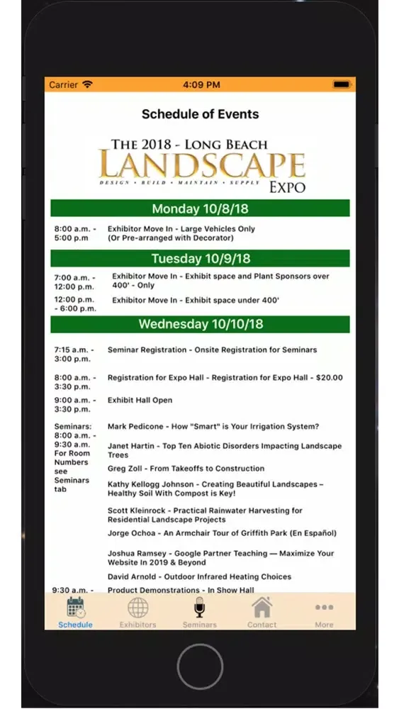 Ảnh chụp màn hình của The Landscape Expo 2018