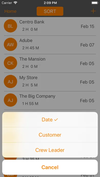 Скриншоты LawnClient - Job Tracking