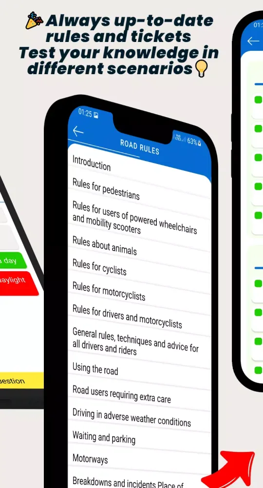 AVTO TEST - Traffic Rules 2025 스크린샷