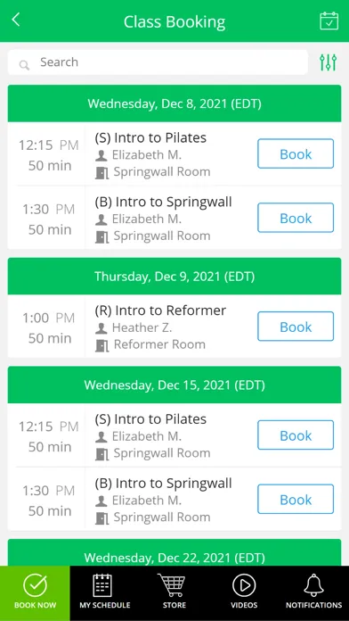 Captures d'écran de Balanced Pilates Midland