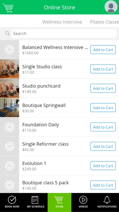 Captures d'écran de Balanced Pilates Midland