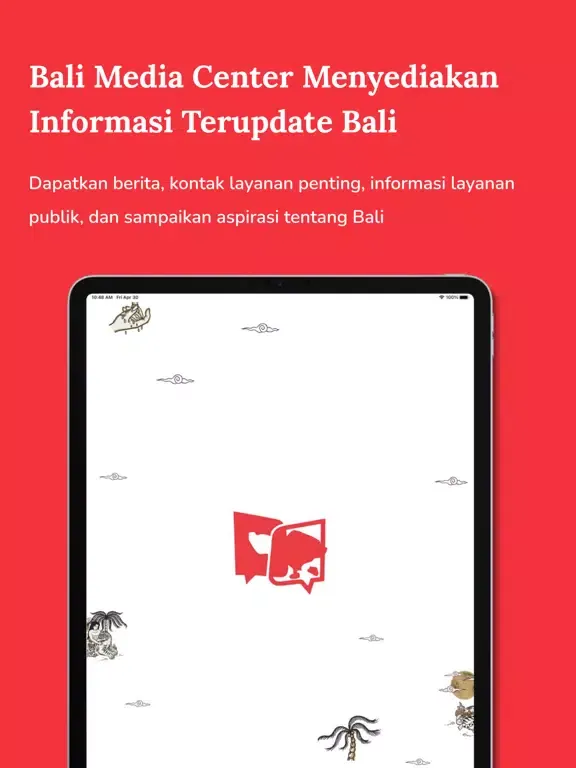 Bali Media Center iPad  स्क्रीनशॉट