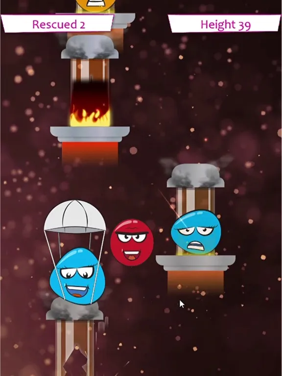 Скриншоты Hero Ball Fire Jump iPad 