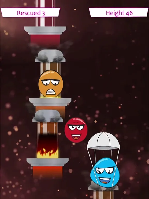 Скриншоты Hero Ball Fire Jump iPad 