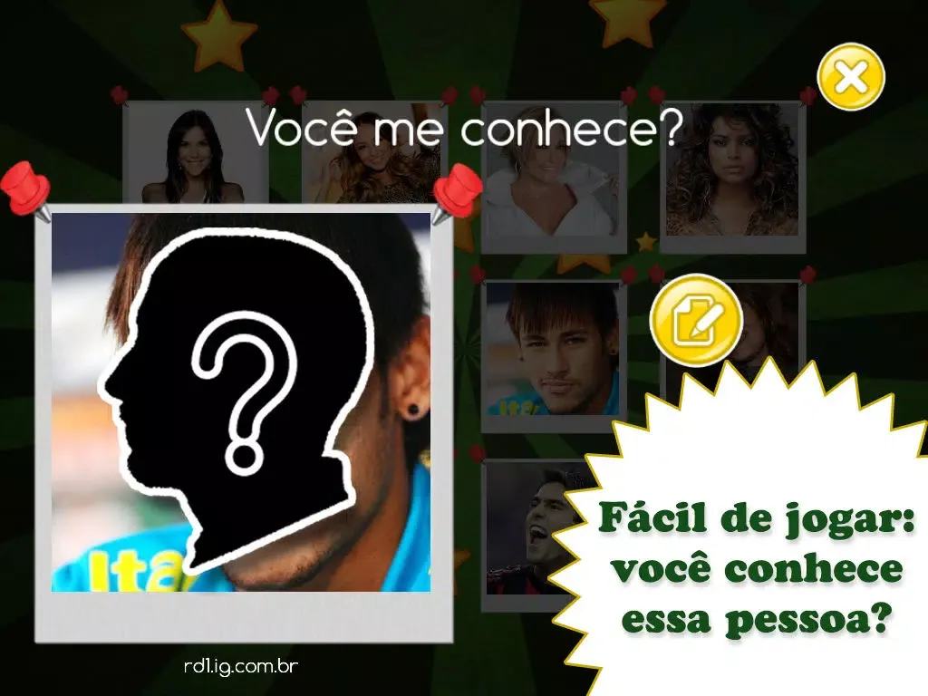 Tangkapan layar Você Me Conhece? Brasil iPad 