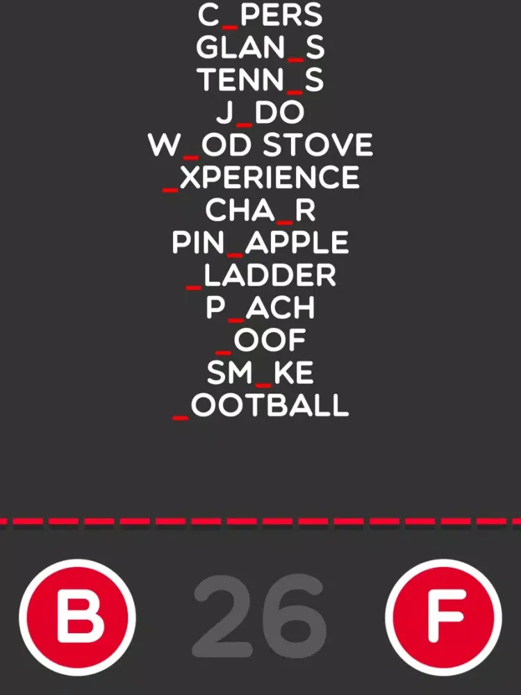Tangkapan skrin Level Up: Falling Words iPad 