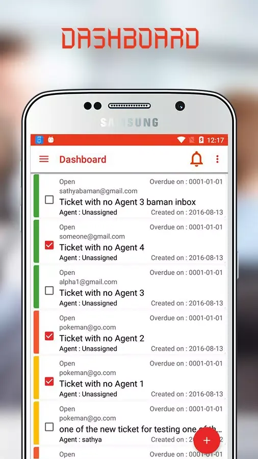 Ticket System Screenshots