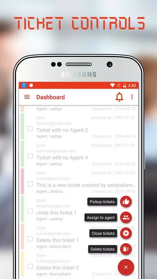 Ticket System Screenshots