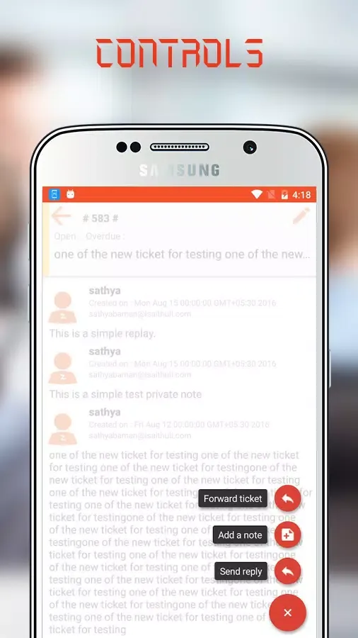Ticket System Screenshots