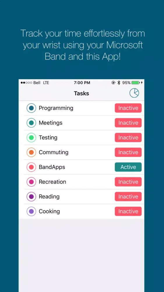 Скриншоты Band Time Tracker