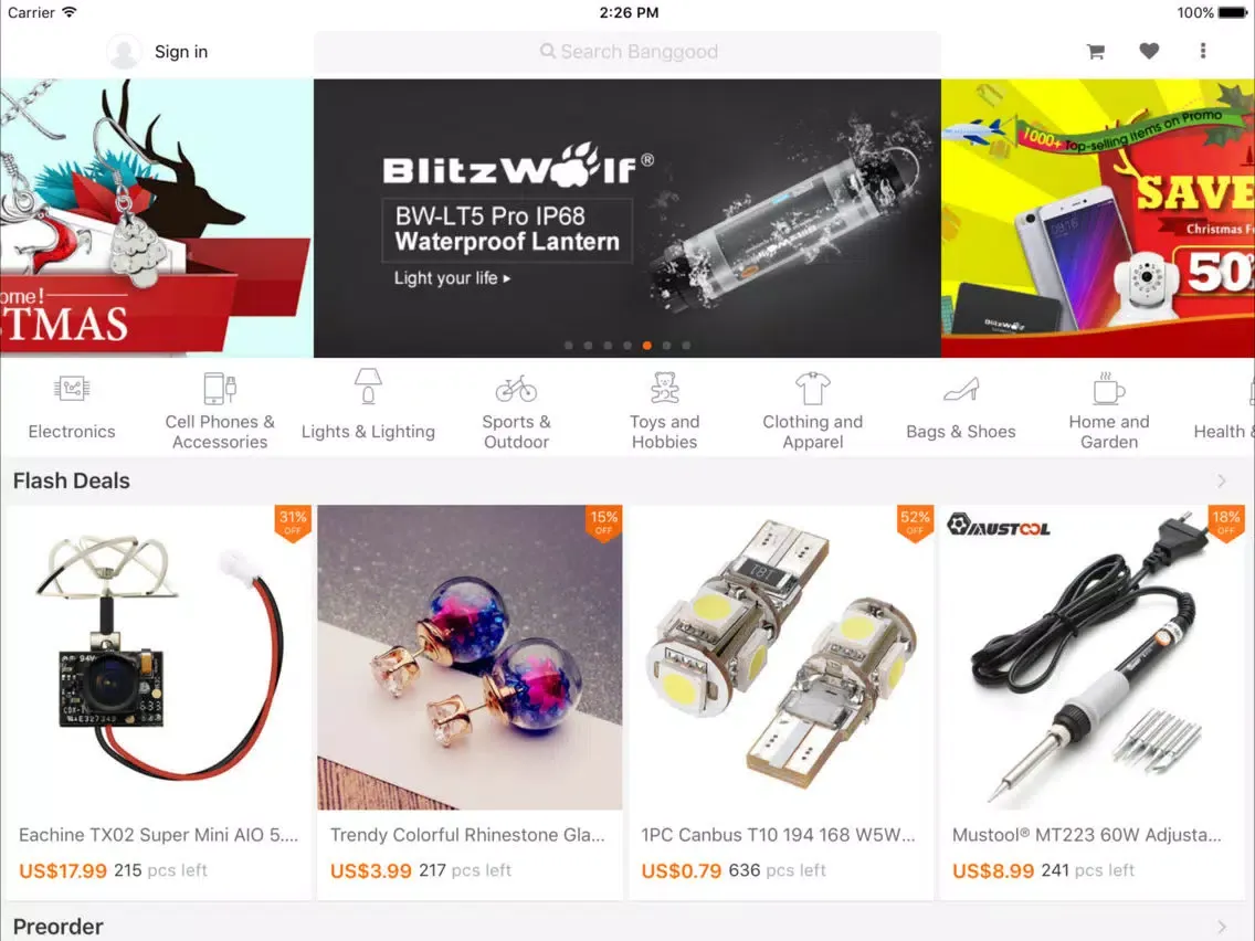 Banggood HD - Shopping With Fun iPad  Screenshots