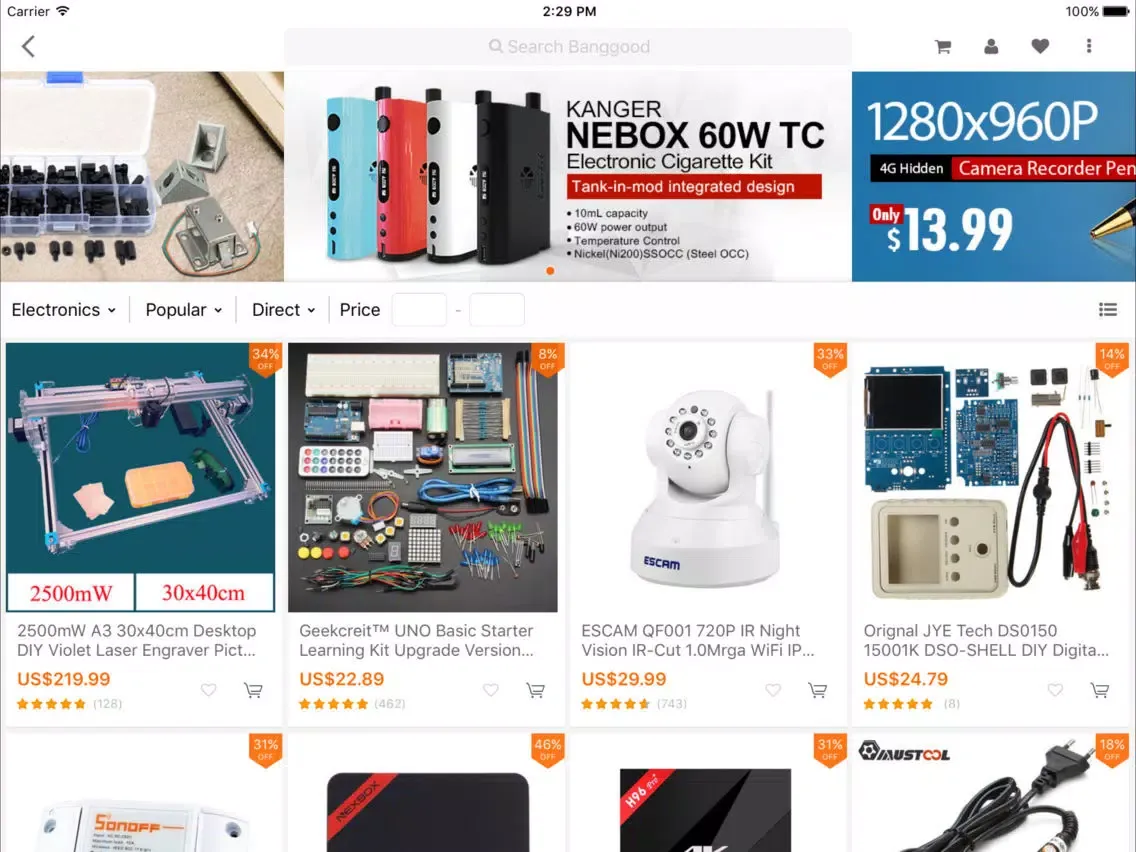 Banggood HD - Shopping With Fun iPad  Screenshots