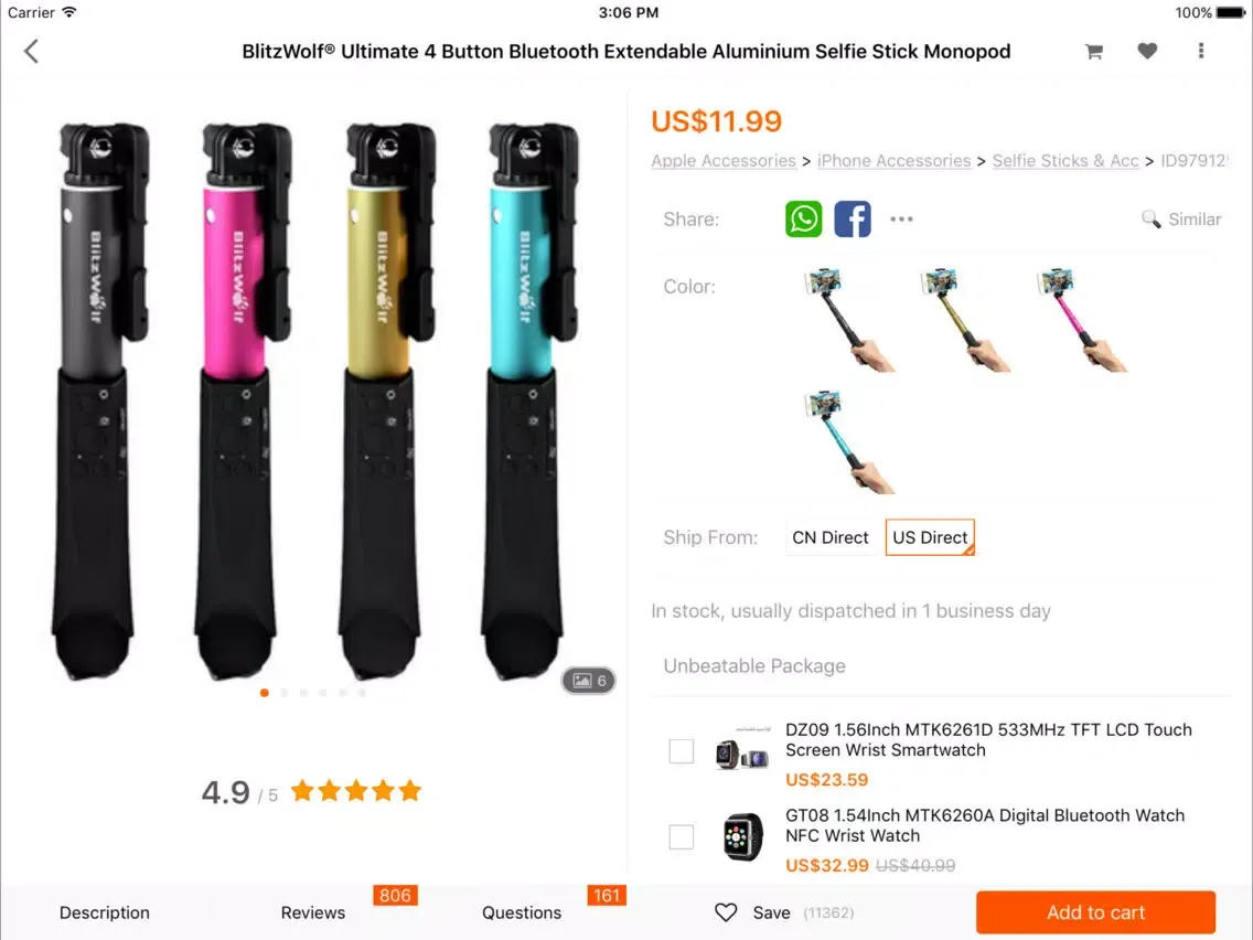 Banggood HD - Shopping With Fun iPad  Screenshots